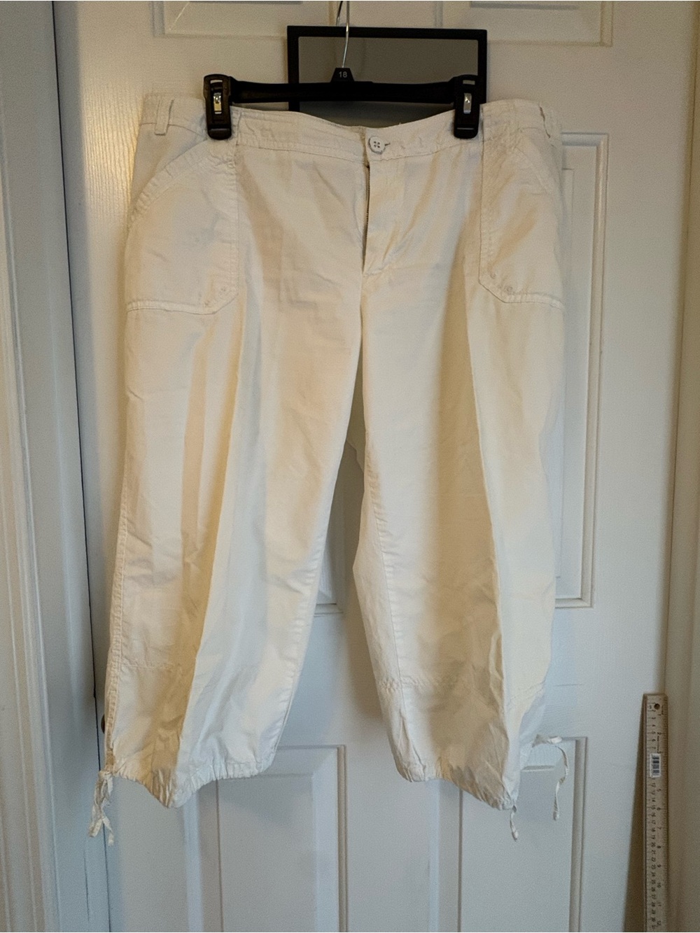 Merona White Cotton Zip Front Pants
